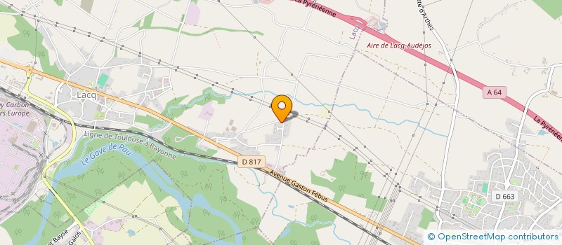 localisation de l'entreprise CAZALUCQ  LACQ