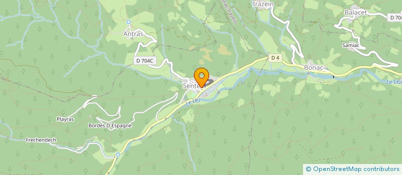 localisation de l'entreprise CAZALUS à SALSEIN