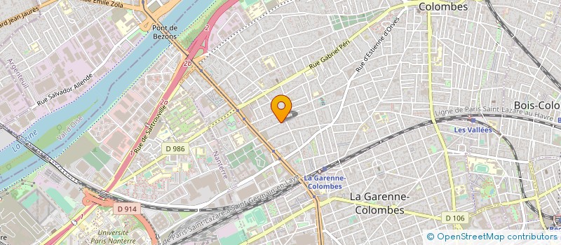 localisation de l'entreprise CAZAN RENOVATION à COLOMBES