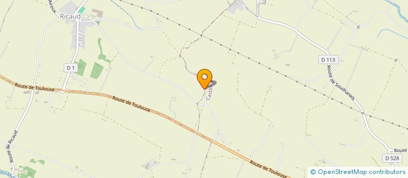 localisation de l'entreprise CAZANAVE ODETTE & YVETTE  CASTELNAUDARY