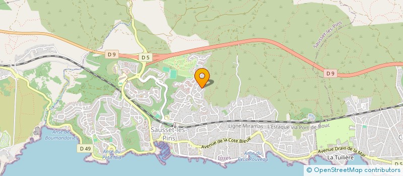 localisation de l'entreprise CAZANIS  SAUSSET-LES-PINS