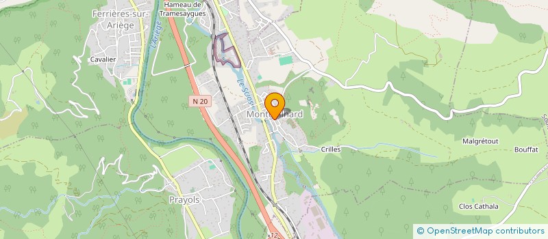 localisation de l'entreprise CAZAPRI à MONTGAILHARD