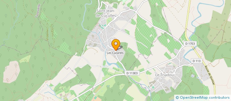 localisation de l'entreprise CAZARELS GESTION  SAINT-JEAN-DE-CUCULLES