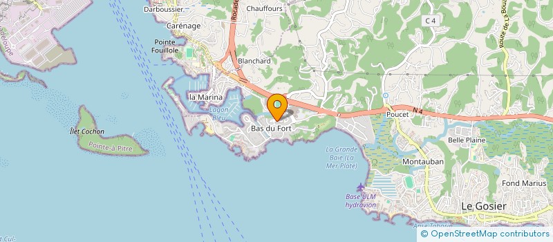 localisation de l'entreprise CAZARENOV à LE GOSIER