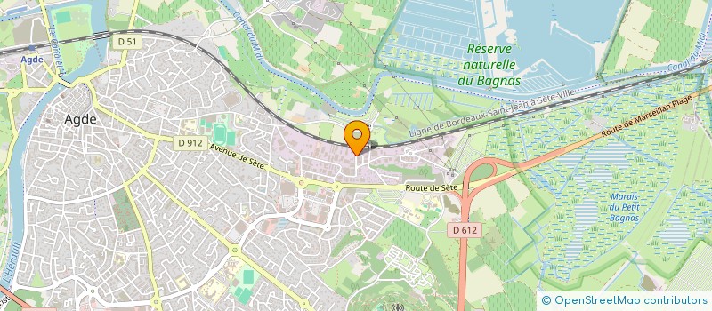 localisation de l'entreprise CAZASPORT  AGDE