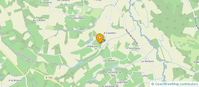 localisation de l'entreprise CAZAU ET FILS à BOURROUILLAN