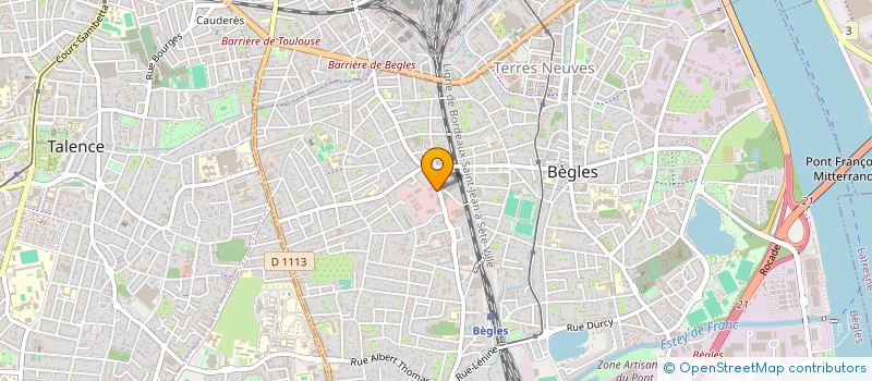 localisation de l'entreprise CAZAUBON ENERGIES à BEGLES