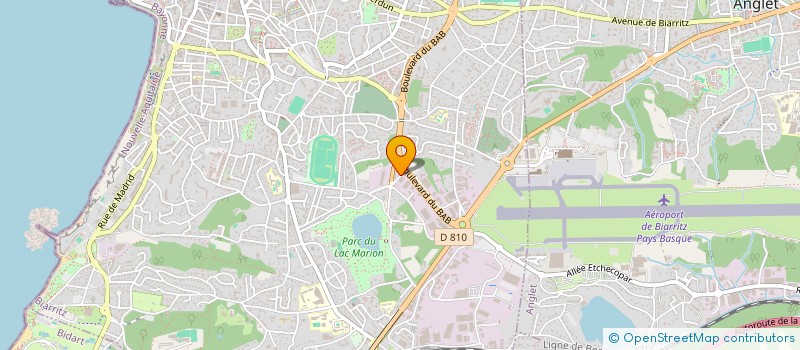 localisation de l'entreprise CAZAUX à BIARRITZ
