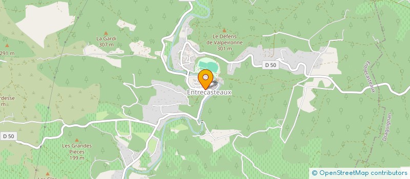 localisation de l'entreprise CAZAUX-DEBAT à ENTRECASTEAUX