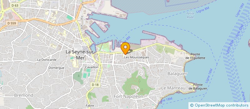 localisation de l'entreprise CAZAUX EURL à LA SEYNE SUR MER