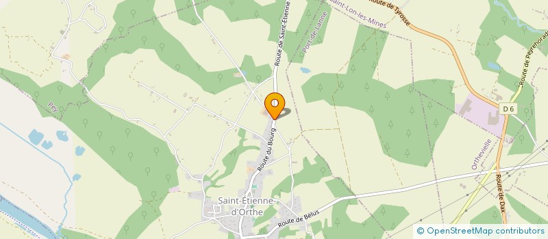 localisation de l'entreprise CAZAUX J.  SAINT-ETIENNE-D'ORTHE