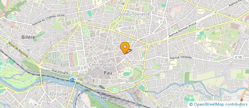 localisation de l'entreprise CAZAUX PATRICK à PAU