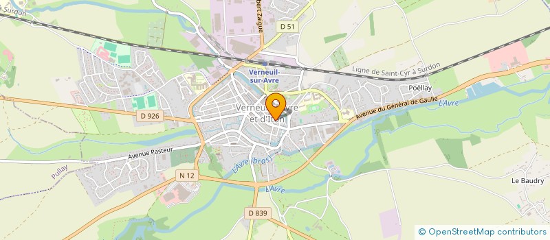 localisation de l'entreprise CAZBA  VERNEUIL D'AVRE ET D'ITON