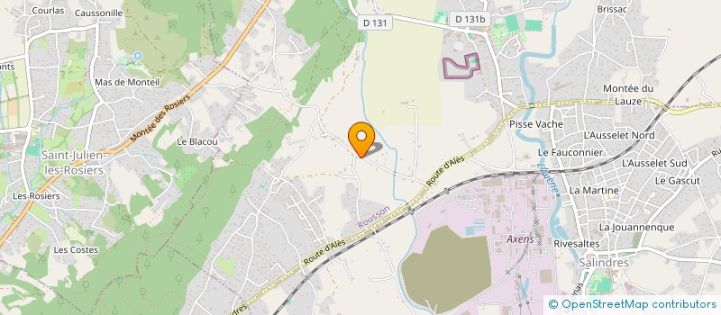 localisation de l'entreprise CAZE BOUCANEE  ROUSSON