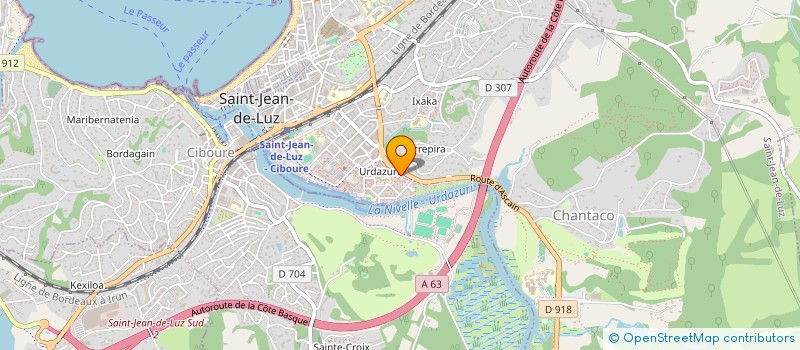 localisation de l'entreprise CAZEAU EWALD à SAINT-JEAN-DE-LUZ