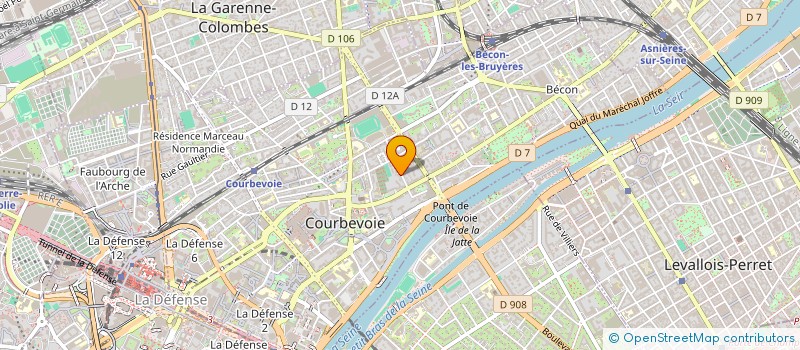 localisation de l'entreprise CAZECOLO à COURBEVOIE