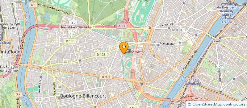 localisation de l'entreprise CAZEDEPATS à BOULOGNE-BILLANCOURT