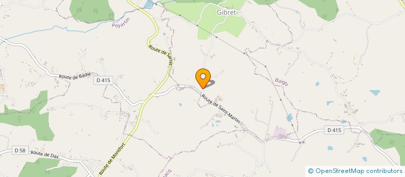 localisation de l'entreprise CAZEIL INVESTISSEMENT  GIBRET