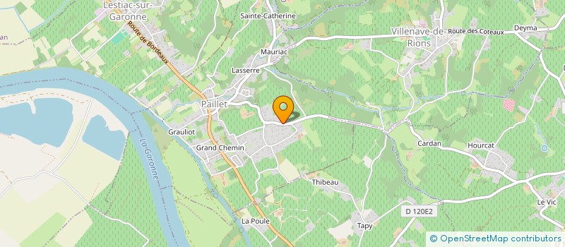 localisation de l'entreprise CAZEMAJOU VIGNOBLES ET SPIRITUEUX  PAILLET