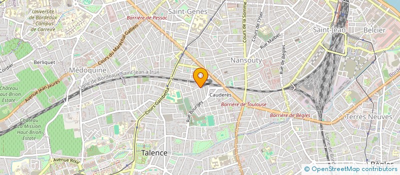 localisation de l'entreprise CAZENAVE A ET P BOULANGERIE à TALENCE