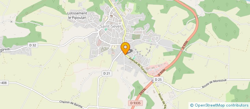 localisation de l'entreprise CAZENAVE FRERES à SAINT-SEVER