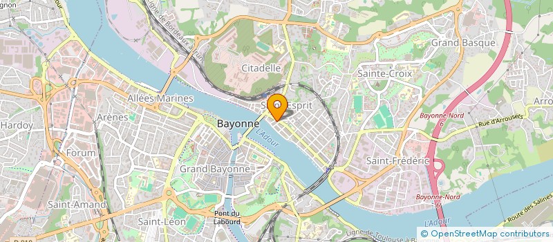 localisation de l'entreprise CAZENAVE LACAZE à BAYONNE