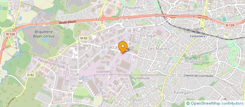 localisation de l'entreprise CAZENAVE PIECES AUTO à COLOMIERS