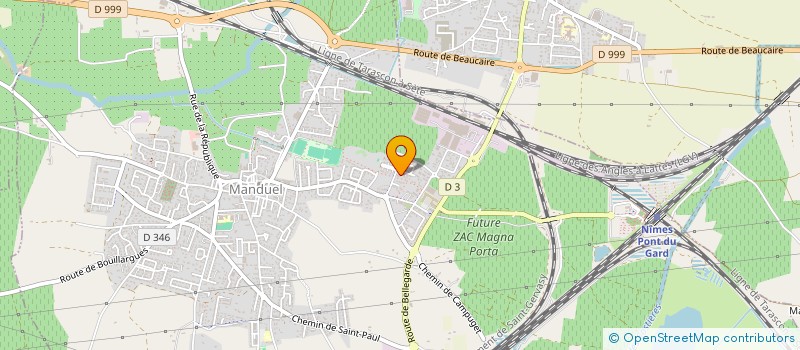 localisation de l'entreprise CAZENEUVE THESDE  MANDUEL