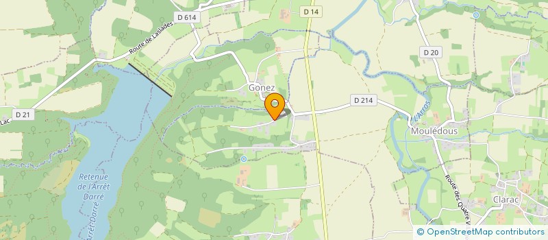 localisation de l'entreprise CAZERES STEPHANE  MOULEDOUS