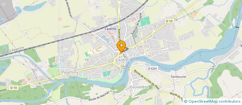 localisation de l'entreprise CAZERES TAXIS à CAZERES