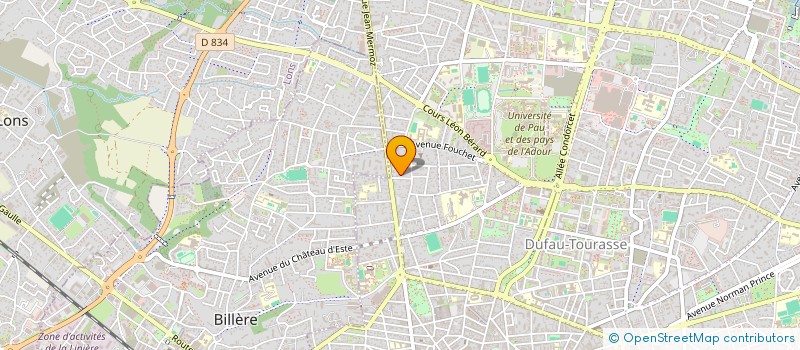 localisation de l'entreprise CAZERIC à PAU