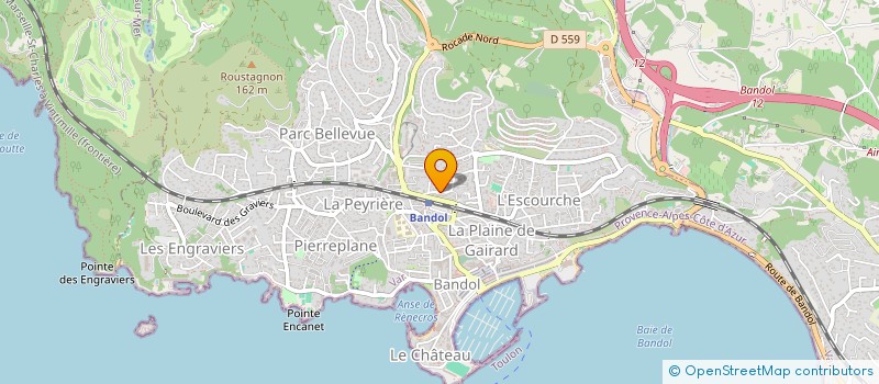 localisation de l'entreprise CAZES à BANDOL