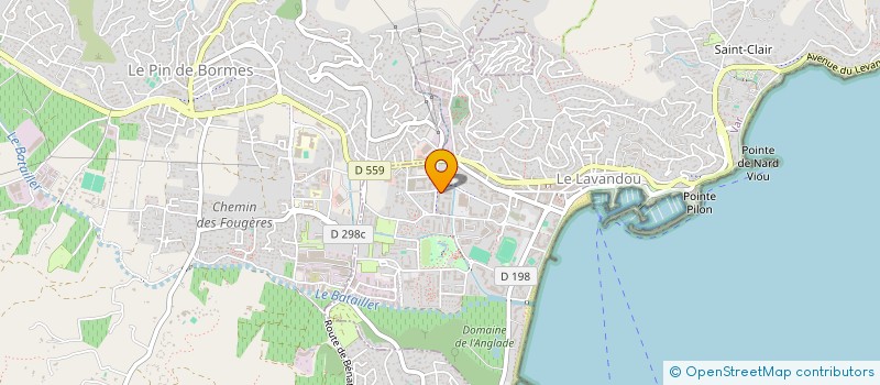 localisation de l'entreprise CAZES à LE LAVANDOU