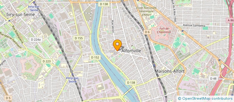 localisation de l'entreprise CAZES SARL  ALFORTVILLE