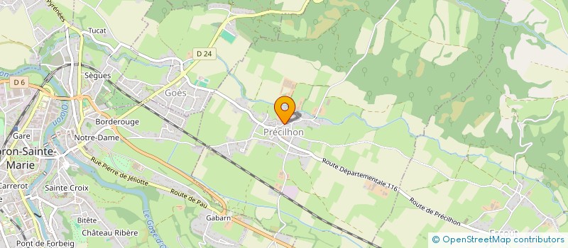 localisation de l'entreprise CAZET  PRECILHON