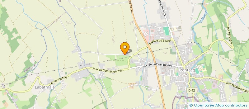 localisation de l'entreprise CAZETTE  PONTACQ