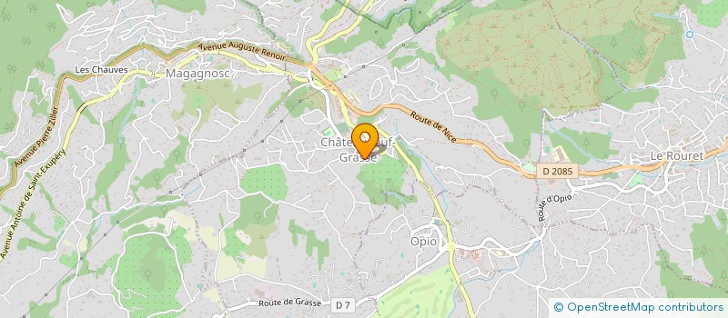 localisation de l'entreprise CAZIC  CHATEAUNEUF-GRASSE