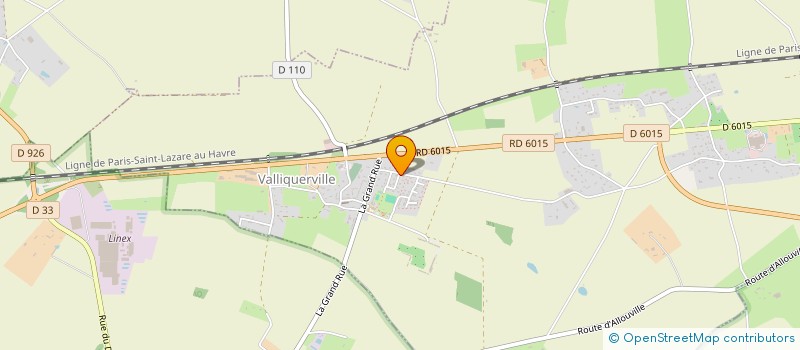 localisation de l'entreprise CAZIER PLOMBERIE CHAUFFAGE  VALLIQUERVILLE