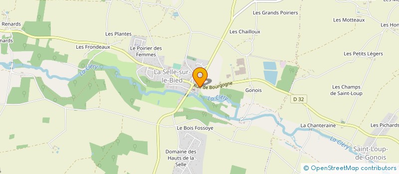 localisation de l'entreprise CAZIER TP à LA SELLE-SUR-LE-BIED