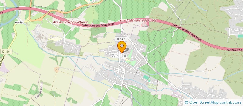 localisation de l'entreprise CAZILHAC BOXING CLUB  CAZILHAC