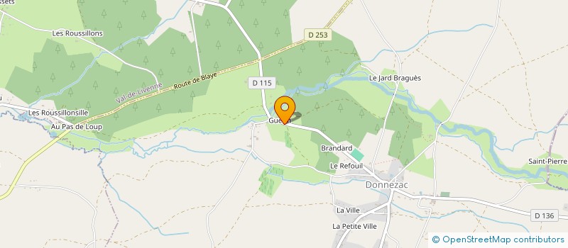 localisation de l'entreprise CAZIMAJOU MICKAEL  DONNEZAC