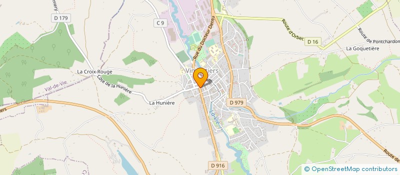 localisation de l'entreprise CAZIN IMMOBILIER à VIMOUTIERS