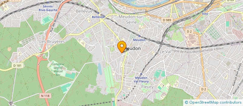 localisation de l'entreprise CAZINVEST à MEUDON