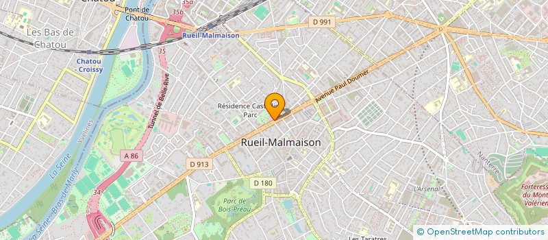 localisation de l'entreprise CAZOC SPORTS à RUEIL-MALMAISON