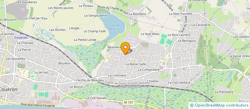 localisation de l'entreprise CAZON à COUERON