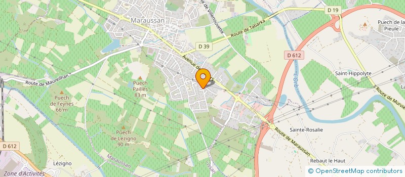 localisation de l'entreprise CAZOR-MAS  CAZOULS-LES-BEZIERS