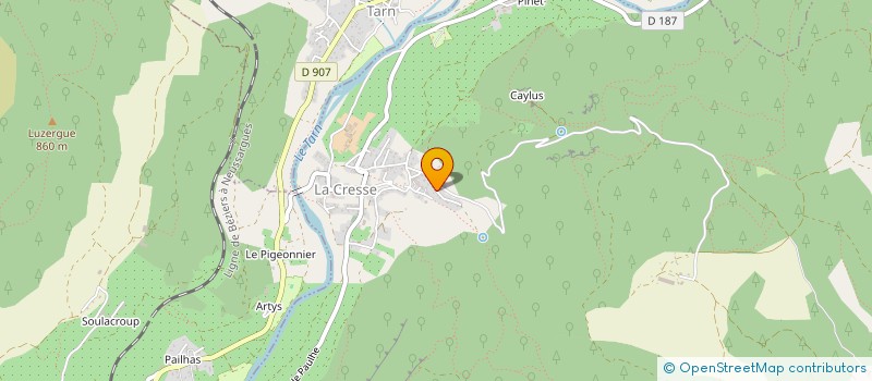 localisation de l'entreprise CAZORLA  LA CRESSE