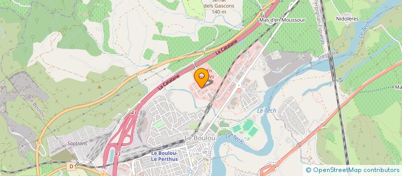 localisation de l'entreprise CAZORLA AGRO  LE BOULOU