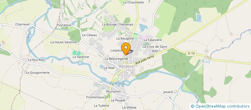 localisation de l'entreprise CAZORLA FERNAND BTP à BELABRE