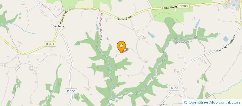 localisation de l'entreprise CAZOTTES DES TILLEULS  VALENCE-D'ALBIGEOIS